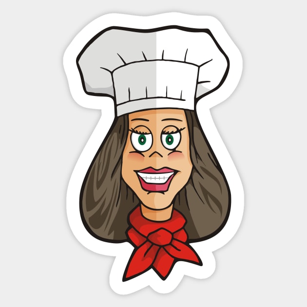 Woman Chef Sticker by sifis